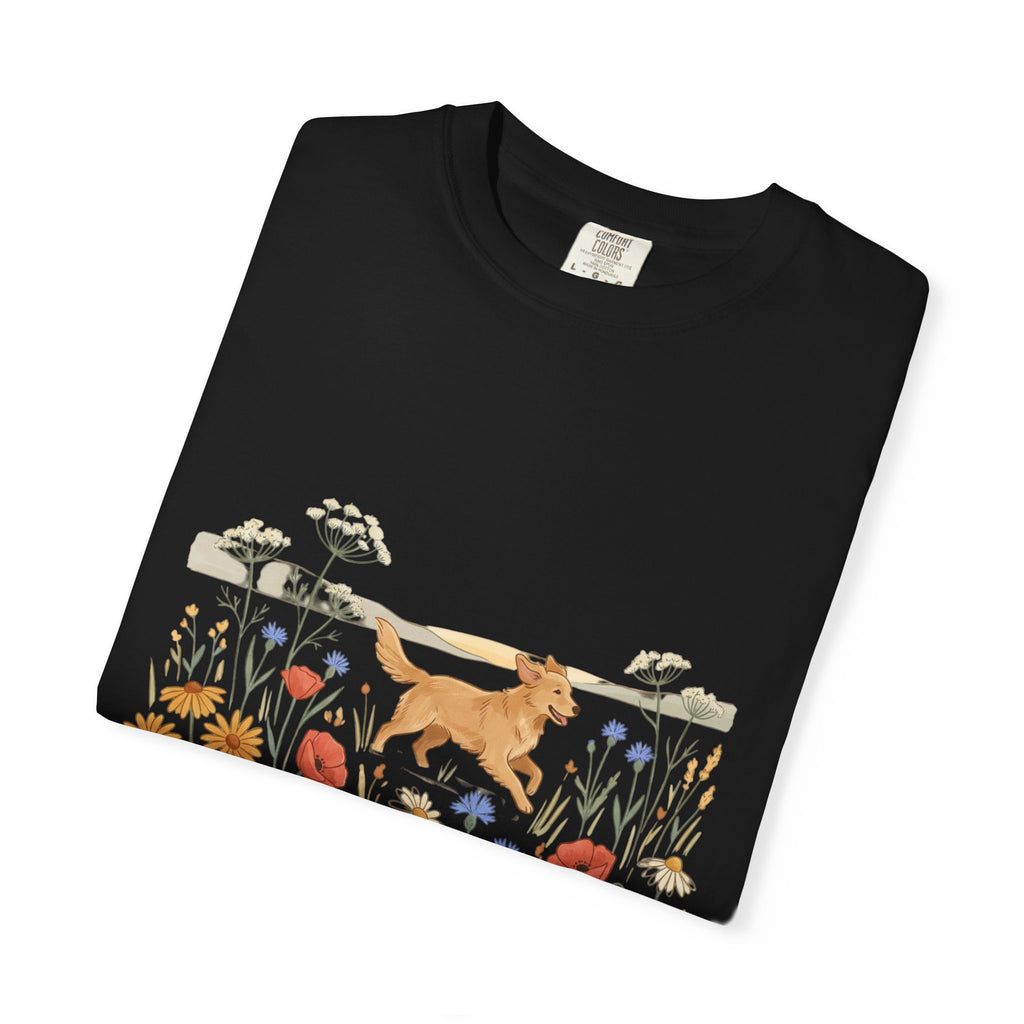 Golden Retriever in Wildflower Meadow T-Shirt