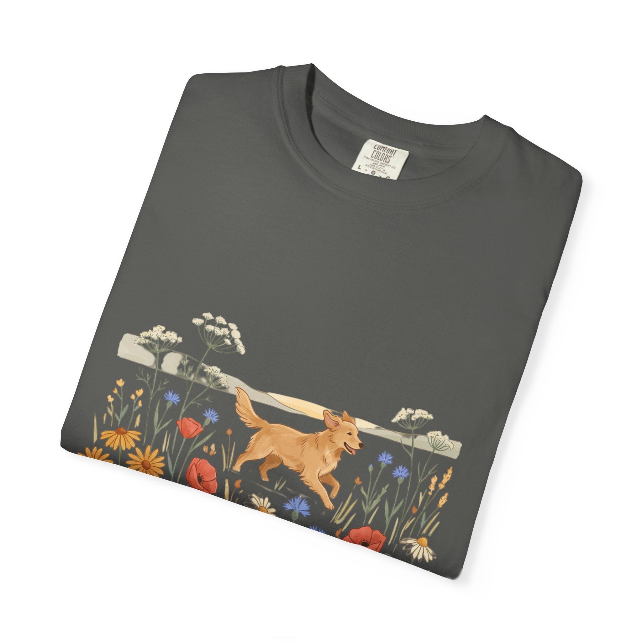 Golden Retriever in Wildflower Meadow T-Shirt