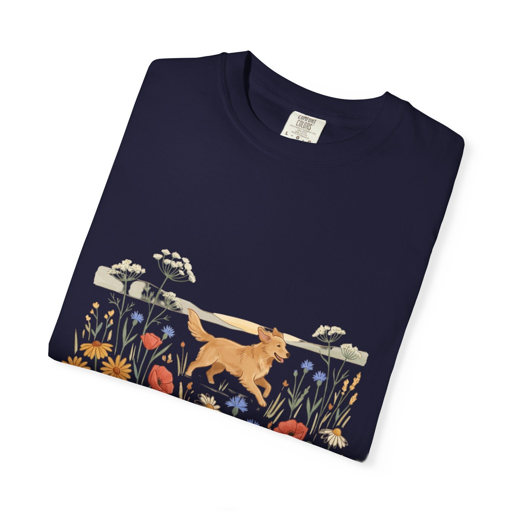 Golden Retriever in Wildflower Meadow T-Shirt