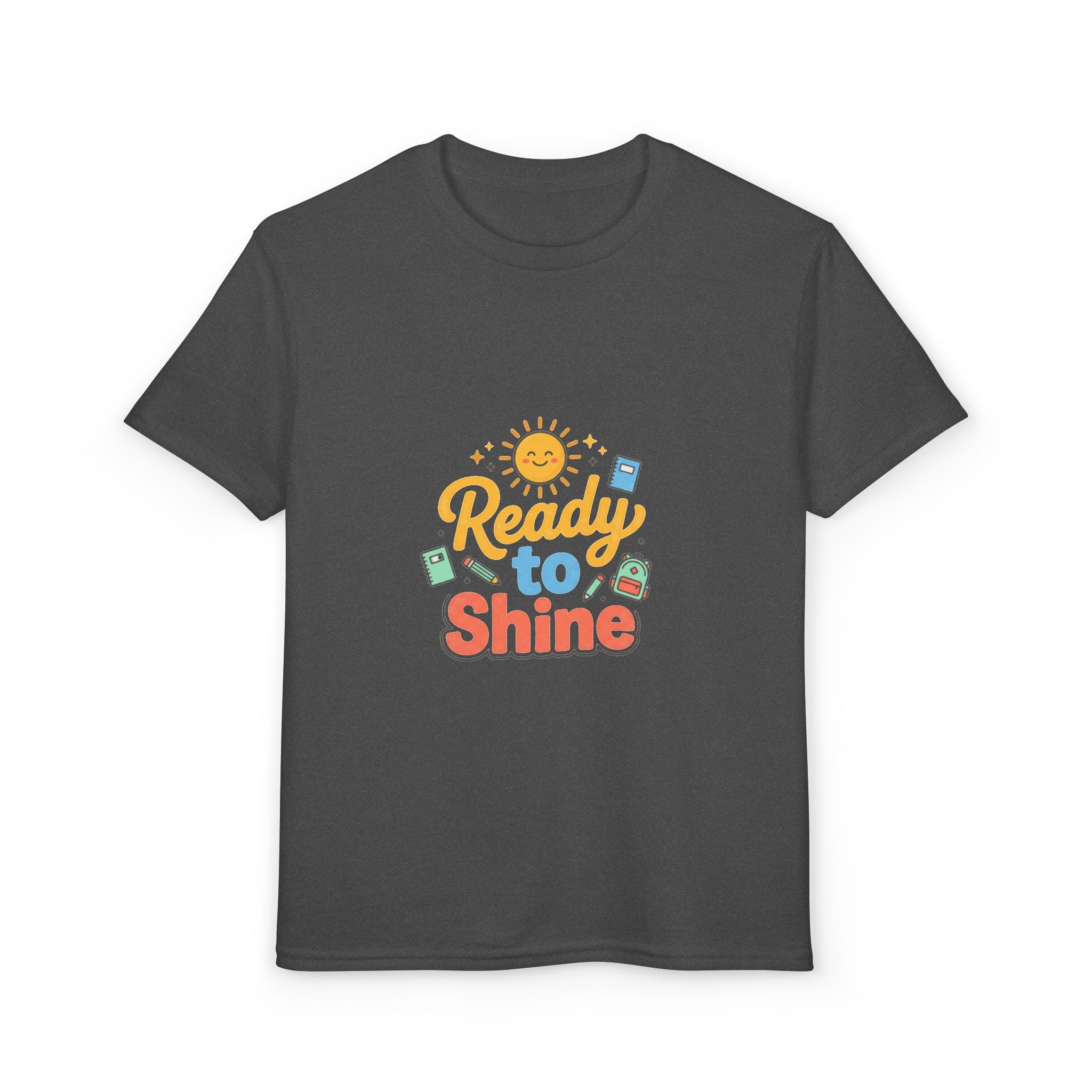 Youth T-Shirt — "Ready to Shine" Sunny Back-to-School Tee