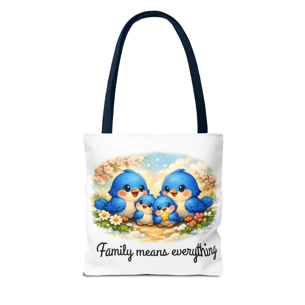 Family Means Everything Bluebirds – Premium Tote Bag