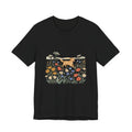 Floral Meadow Dog T‑Shirt — Playful Golden Retriever in Wildflower Field