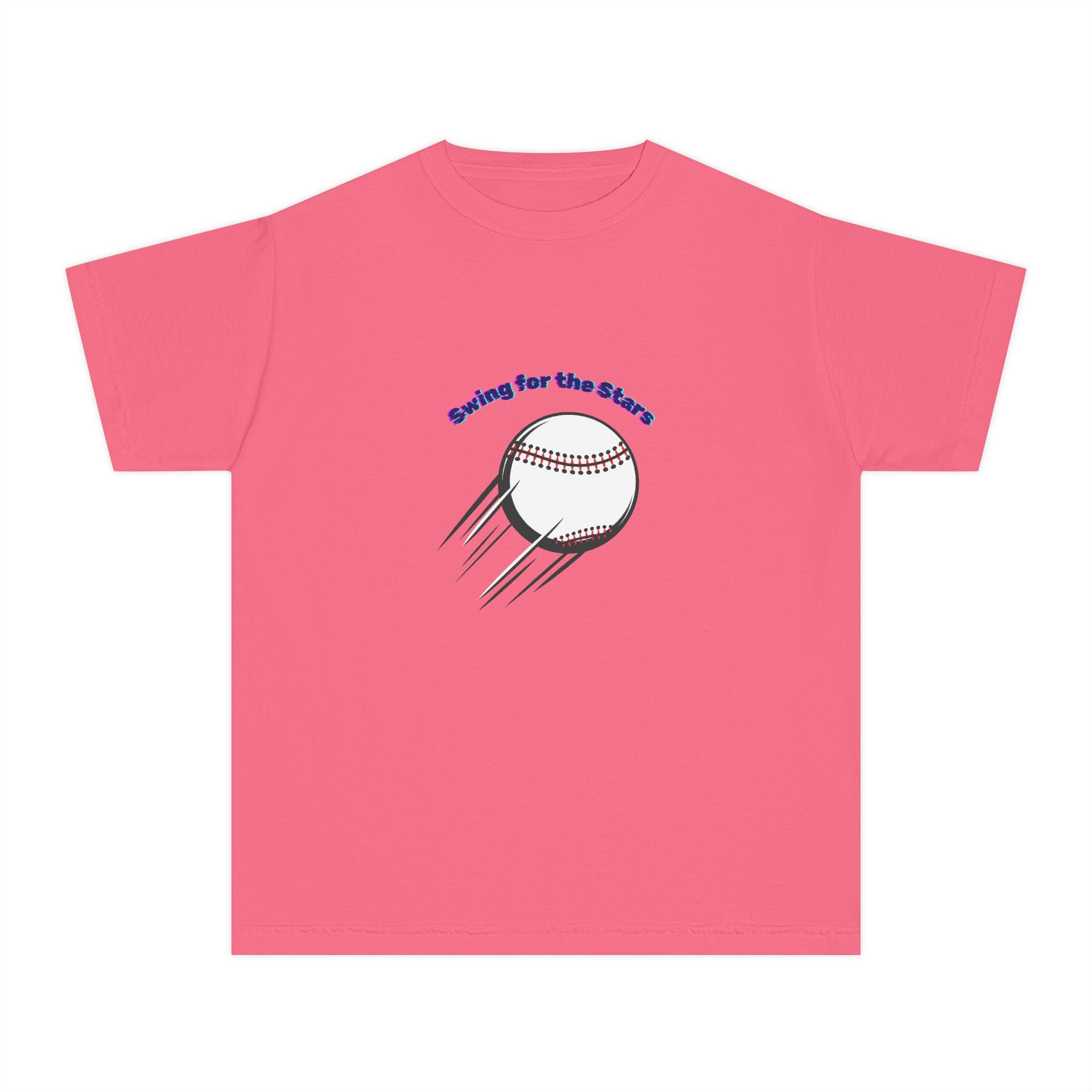 Swing for the Starts Youth Midweight Tee Lighter Colors