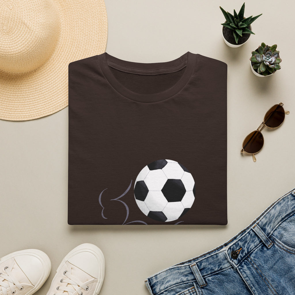 Soccer Kick T-Shirt — Minimal Football Graphic Tee