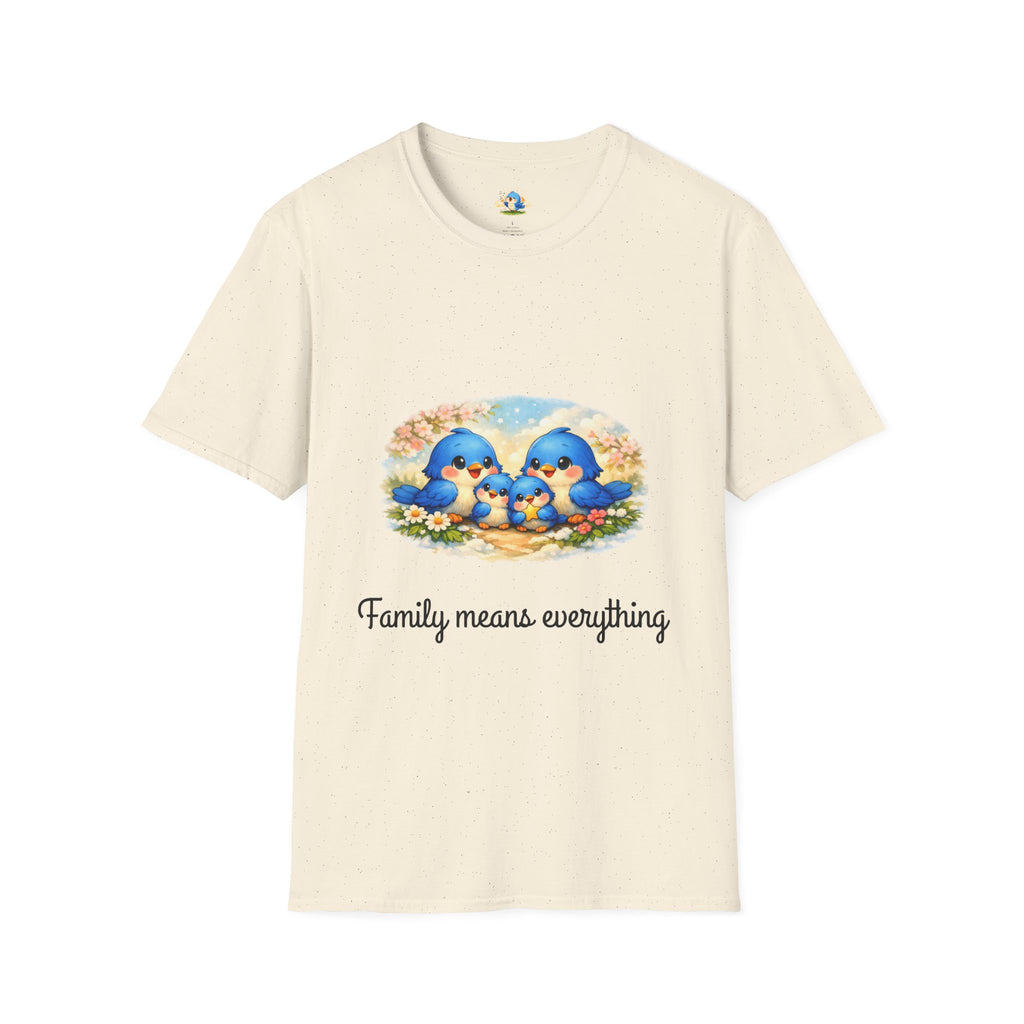“Family Means Everything” Bluebird Family Tee