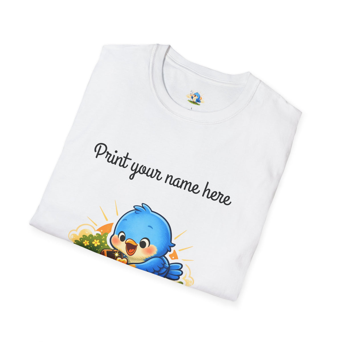 Personalized “Treasure Hunter at Heart” Bluebird Tee – Add Your Name