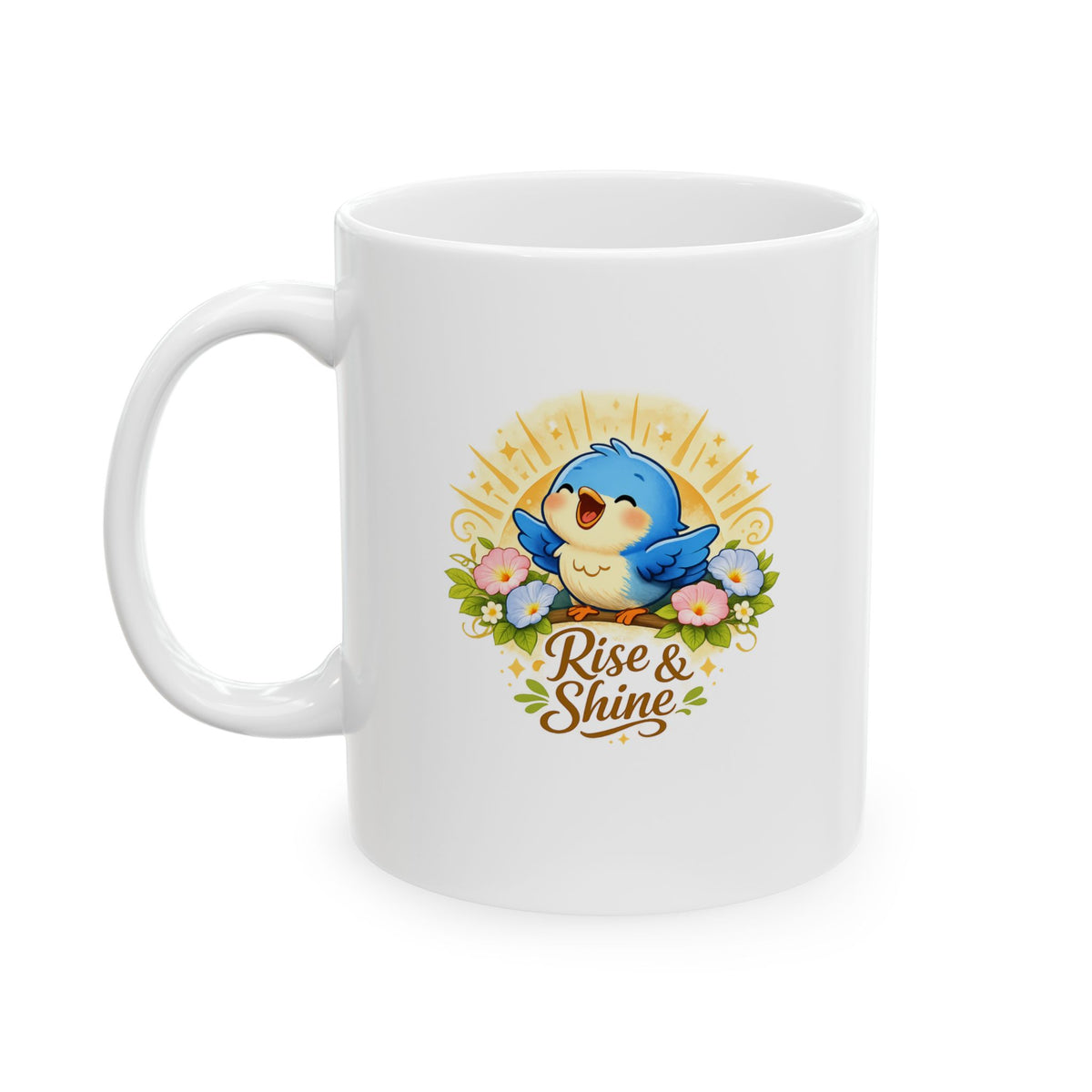 Rise & Shine Bluebird Mug – Cheerful Morning Inspiration