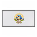 Rise & Shine Bluebird Desk Mat – Inspirational Workspace Décor for Creatives