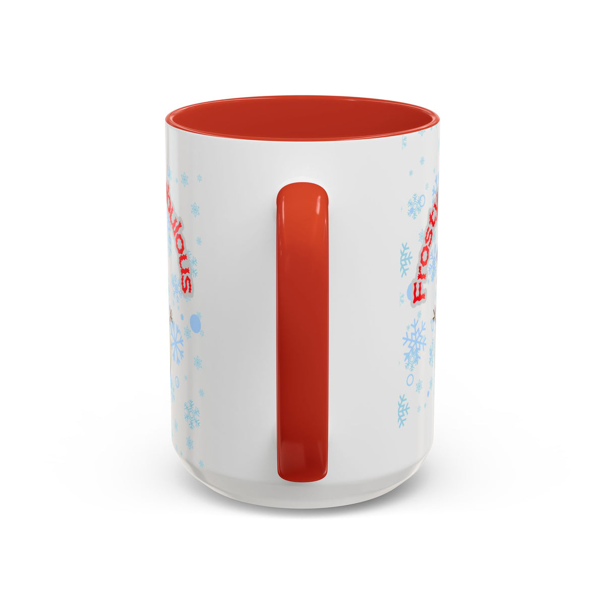 Frosty & Fabulous Christmas Mug – Snowman Winter Coffee Cup, Holiday Hot Cocoa Mug, Cute Snowflakes Design