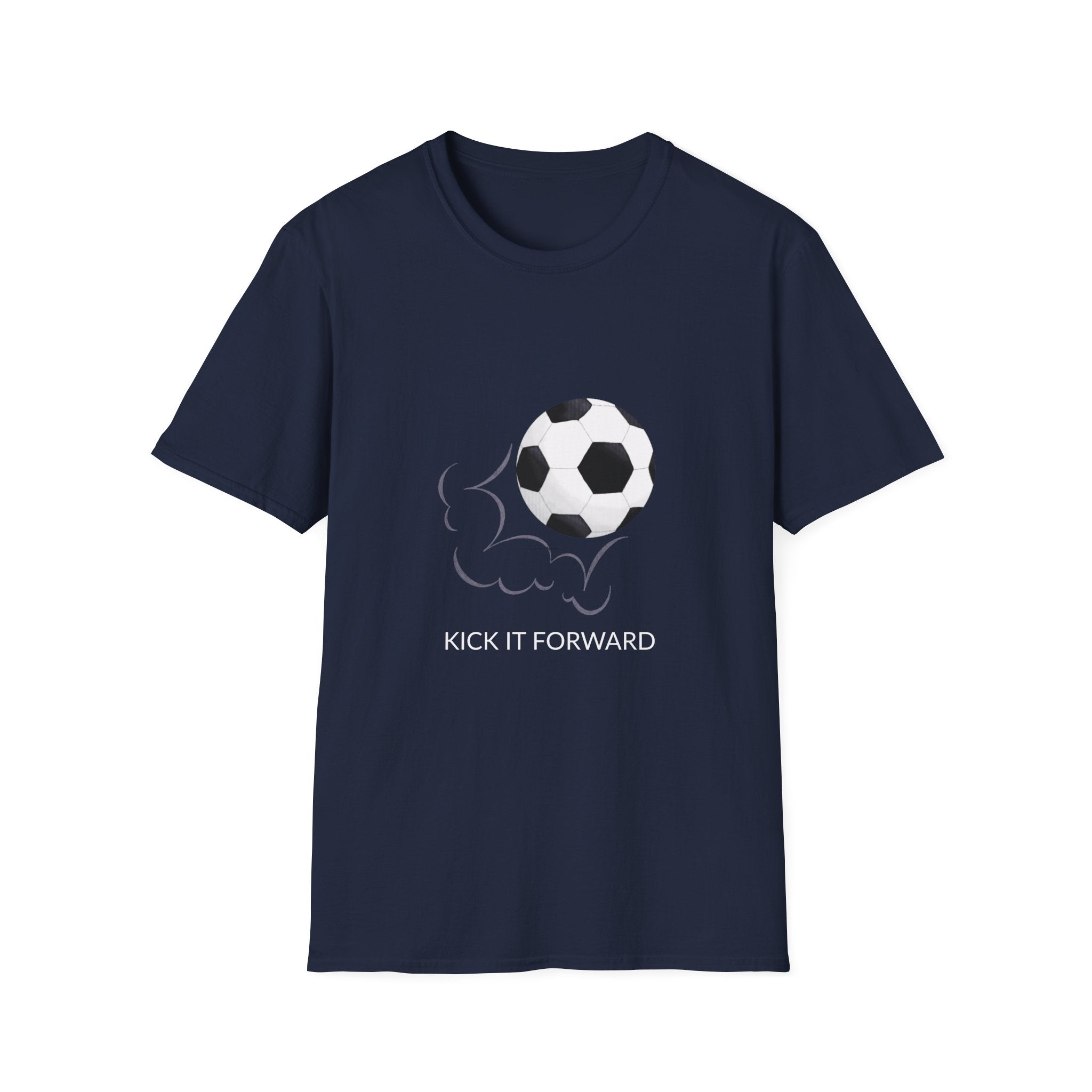 Soccer Kick T-Shirt — Minimal Football Graphic Tee