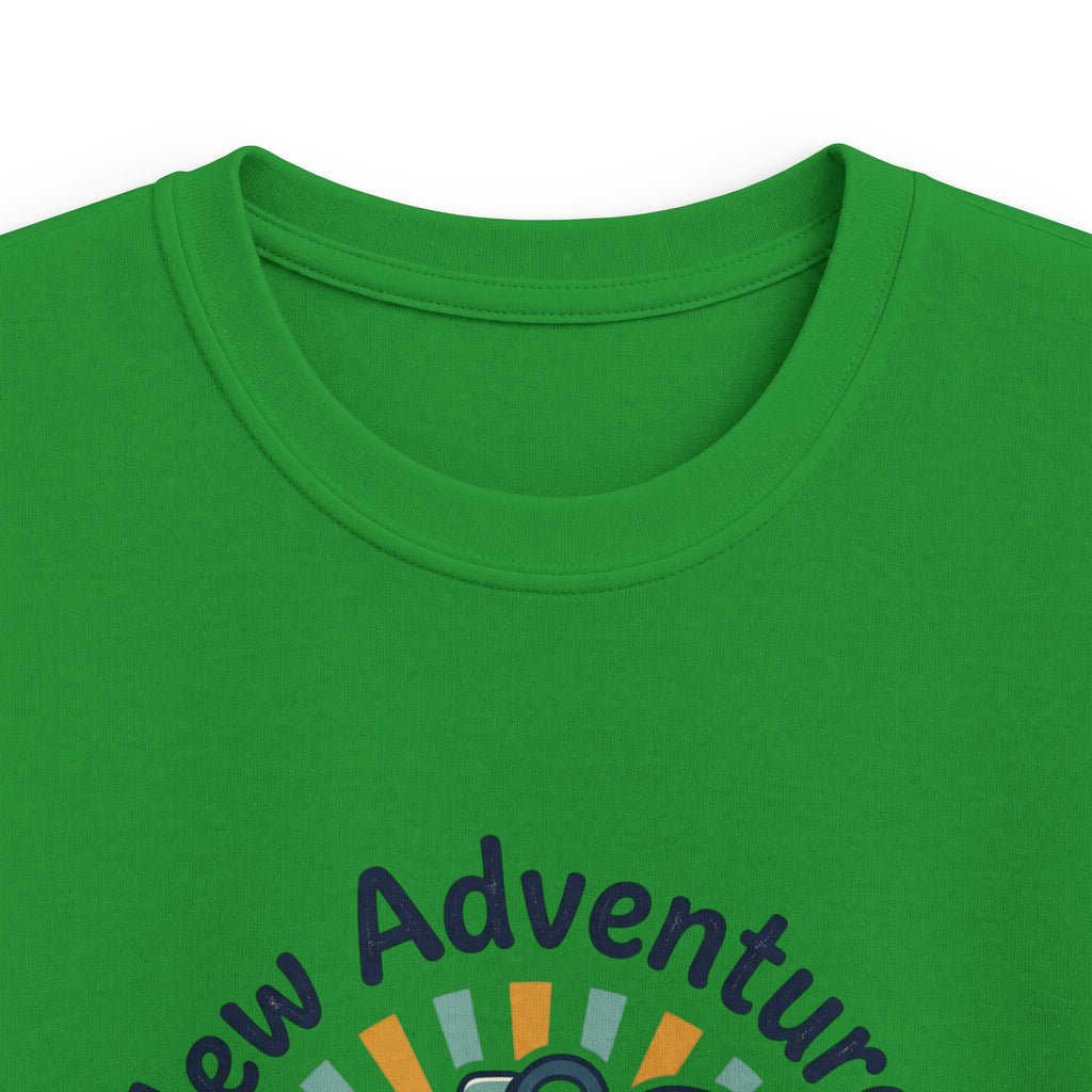 Kids Tee — "New Adventures" Backpack Graphic