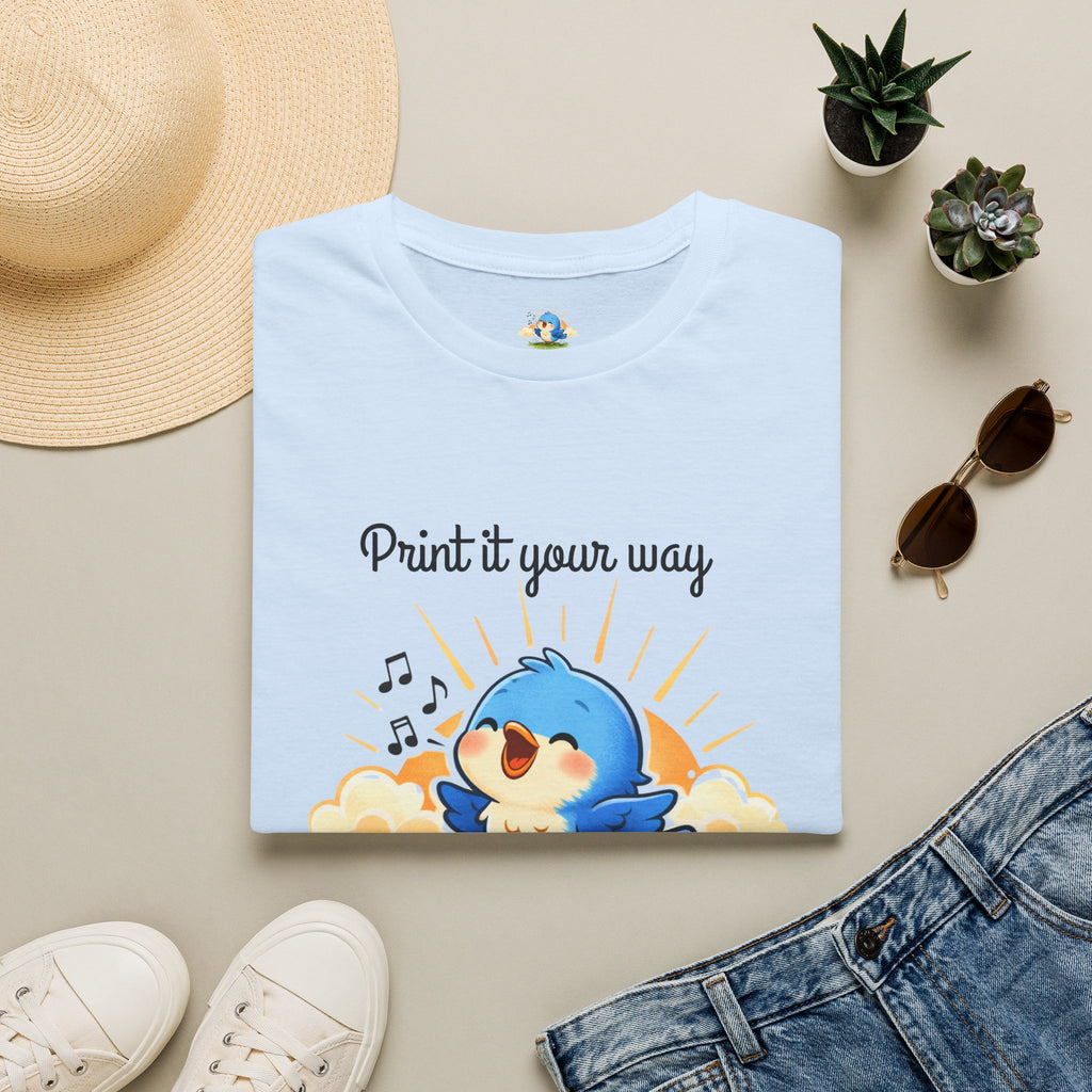 Personalized -  “Keep a Song in Your Heart” Singing Bluebird Tee