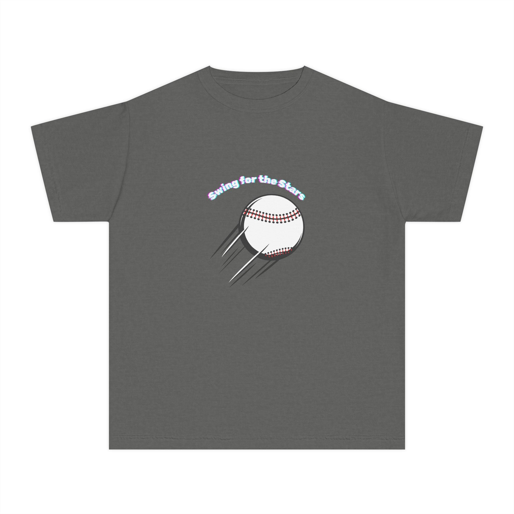 Swing for the Stars Youth Midweight Tee Dark Colors
