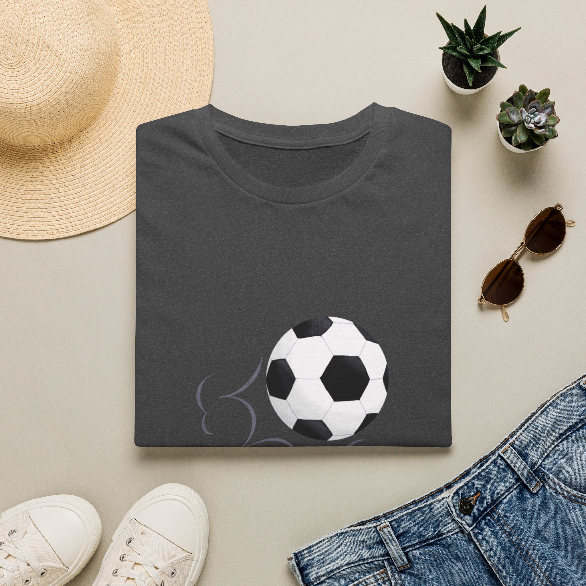 Soccer Kick T-Shirt — Minimal Football Graphic Tee