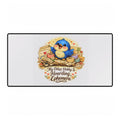 Ephemera Lover Bluebird Desk Mat – Craft Room Mat for Junk Journalers & Paper Collectors