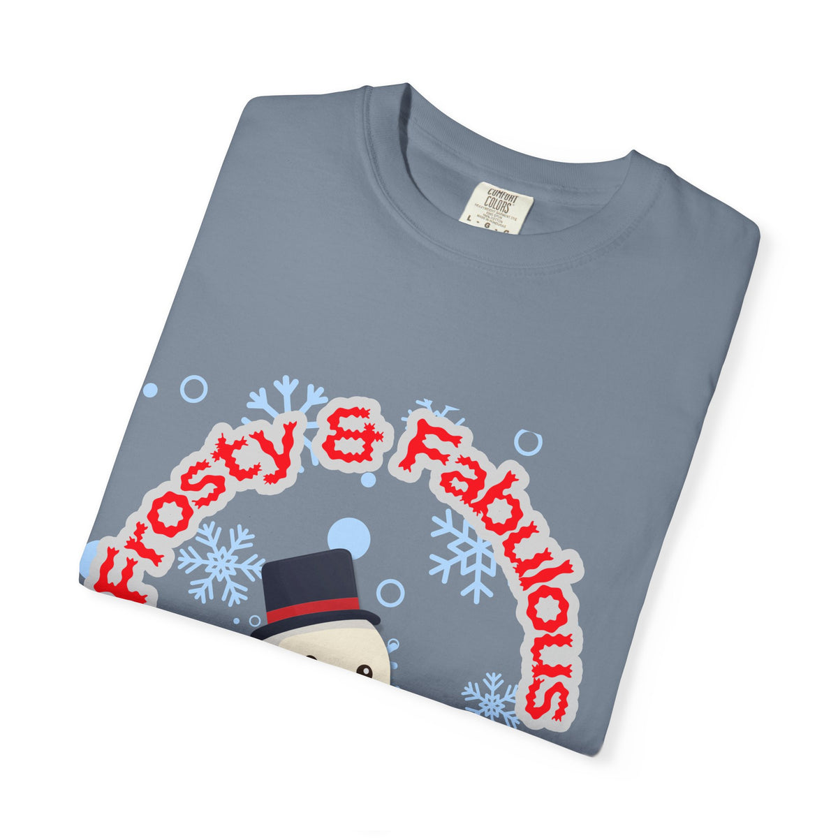 Frosty & Fabulous Christmas Tee – Snowman & Snowflakes Holiday Shirt