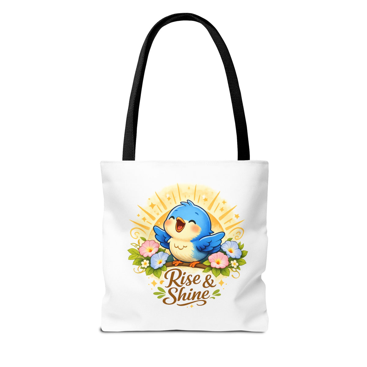 Rise & Shine Premium Bluebird Tote – Inspirational High‑Quality Carryall