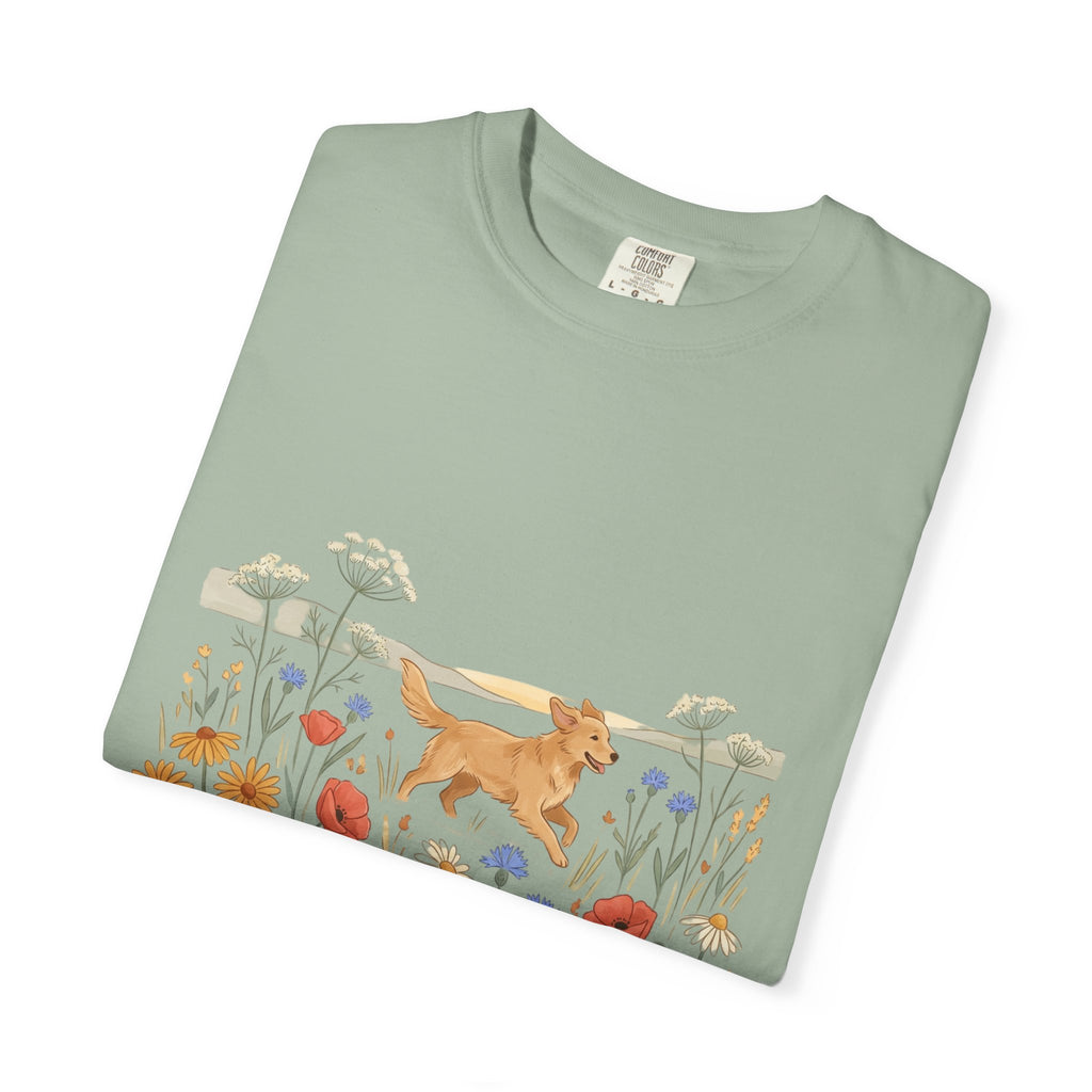 Golden Retriever in Wildflower Meadow T-Shirt