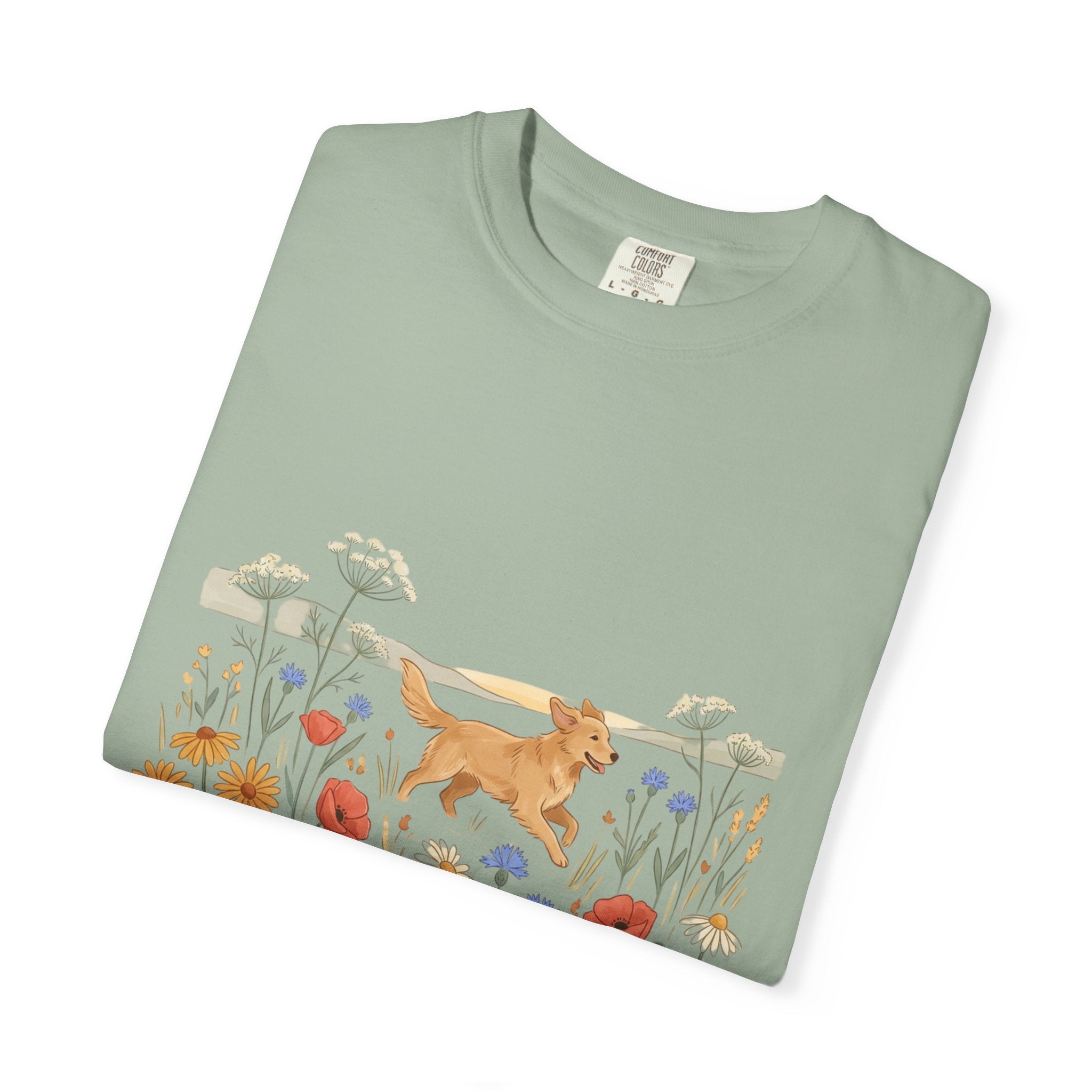 Golden Retriever in Wildflower Meadow T-Shirt
