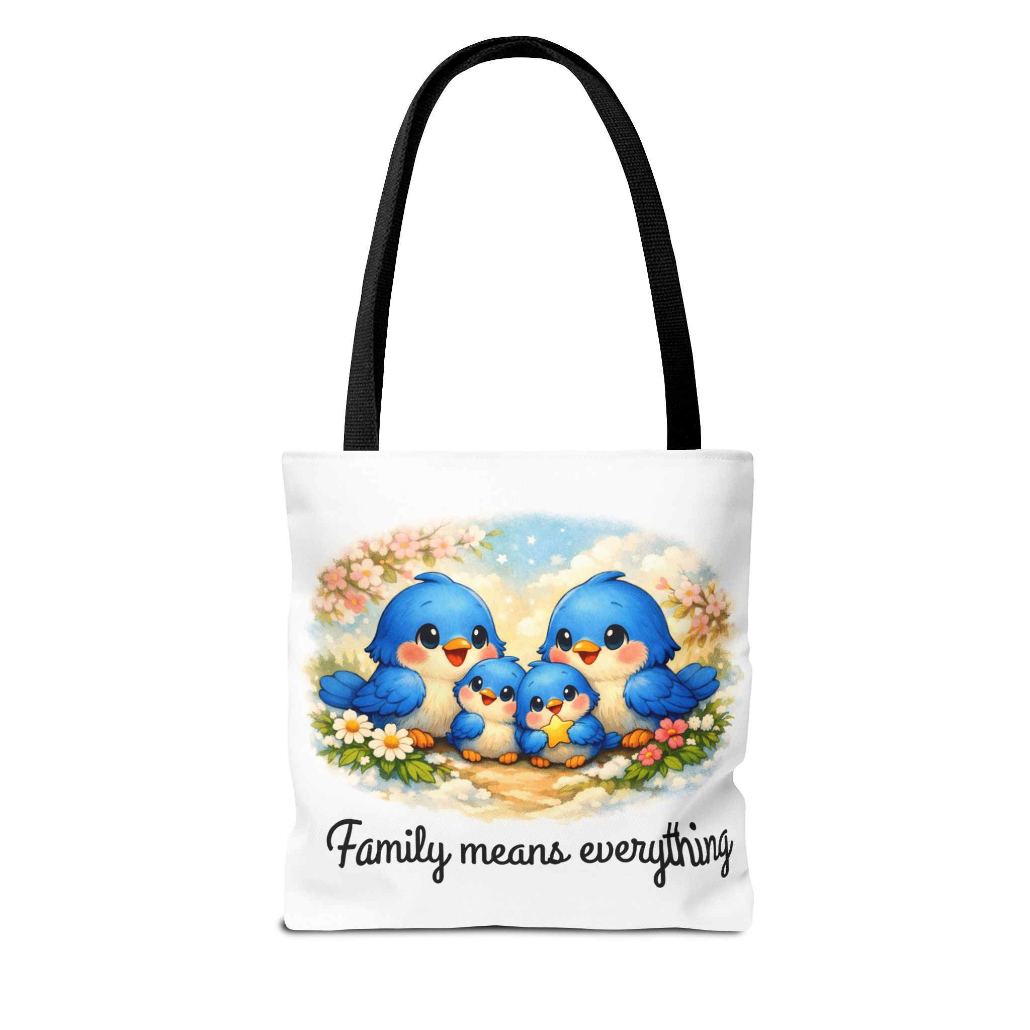 Family Means Everything Bluebirds – Premium Tote Bag