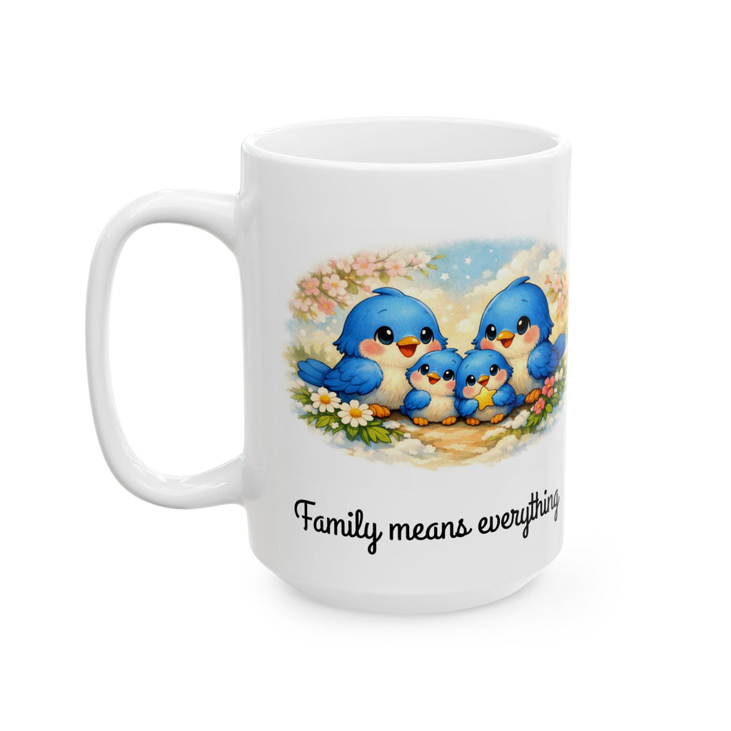 Family Bluebirds Mug – Sentimental Gift for Moms, Grandmas & Bird Lovers