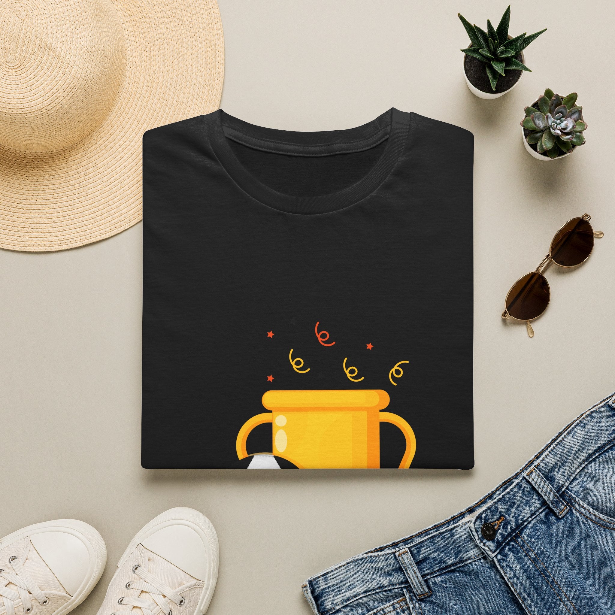 Soccer Champion Trophy T-Shirt — Kids & Fans Victory Tee