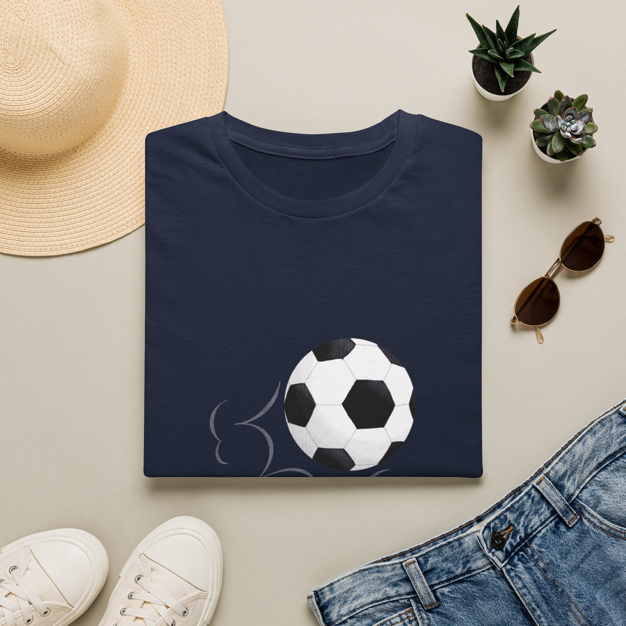Soccer Kick T-Shirt — Minimal Football Graphic Tee