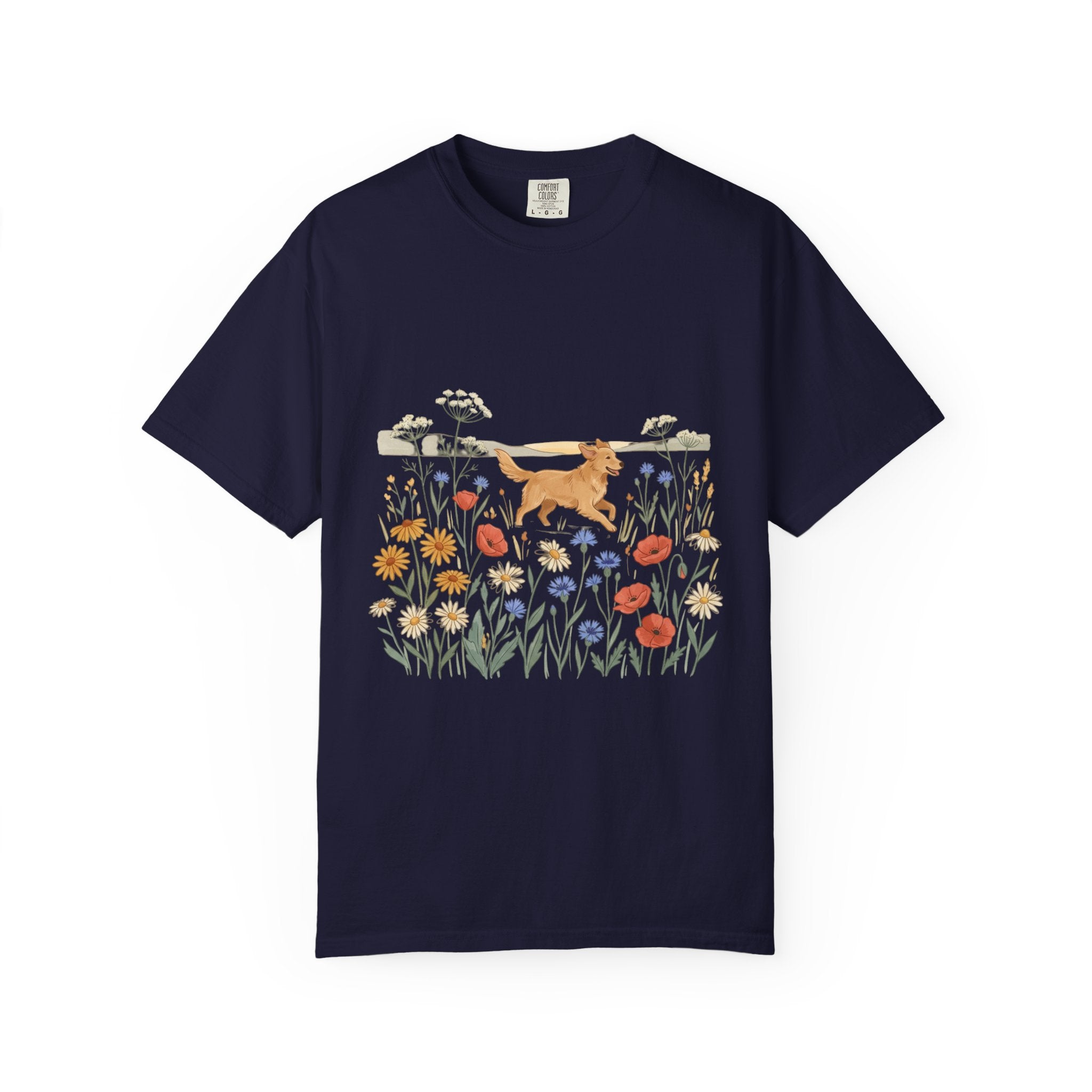 Golden Retriever in Wildflower Meadow T-Shirt