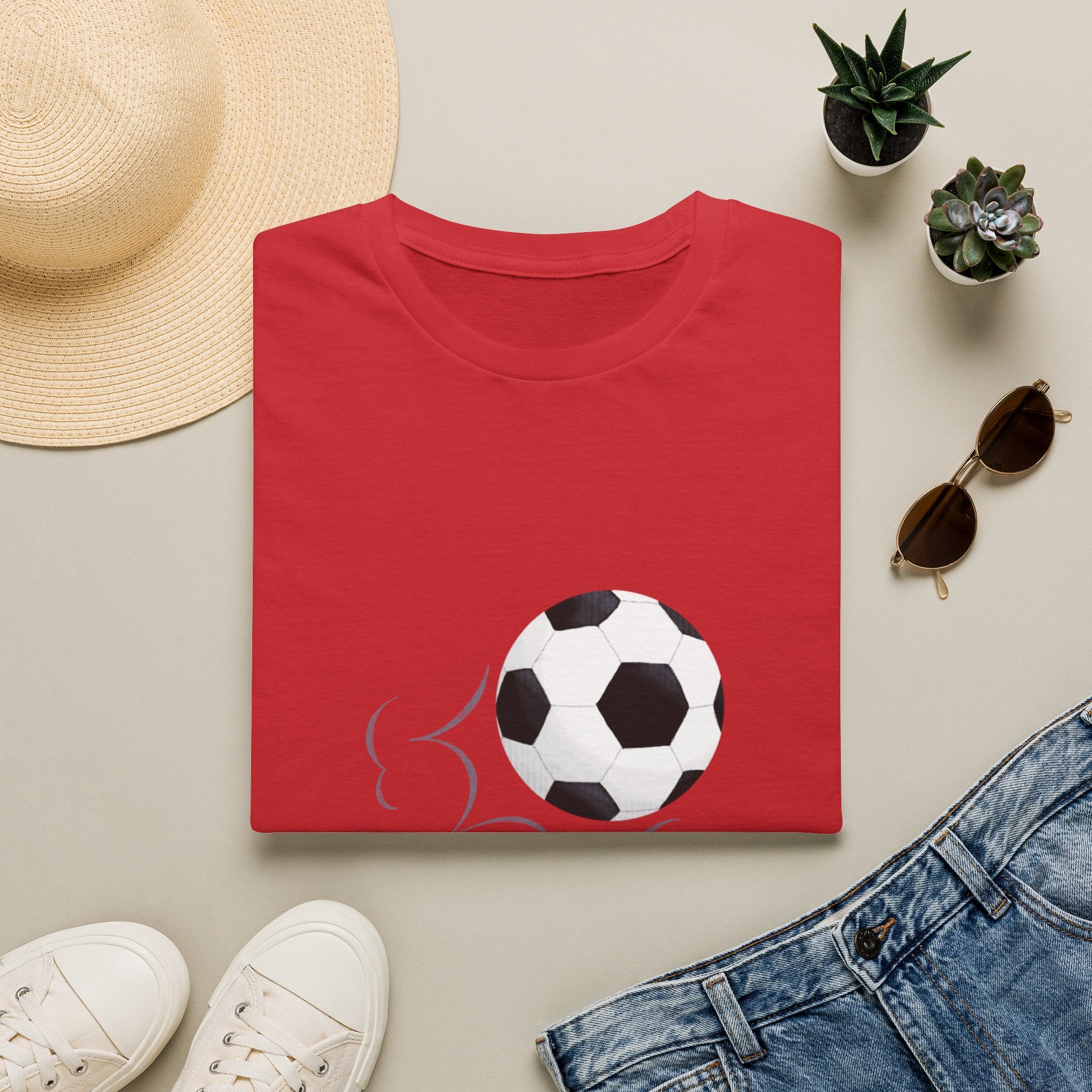 Soccer Kick T-Shirt — Minimal Football Graphic Tee