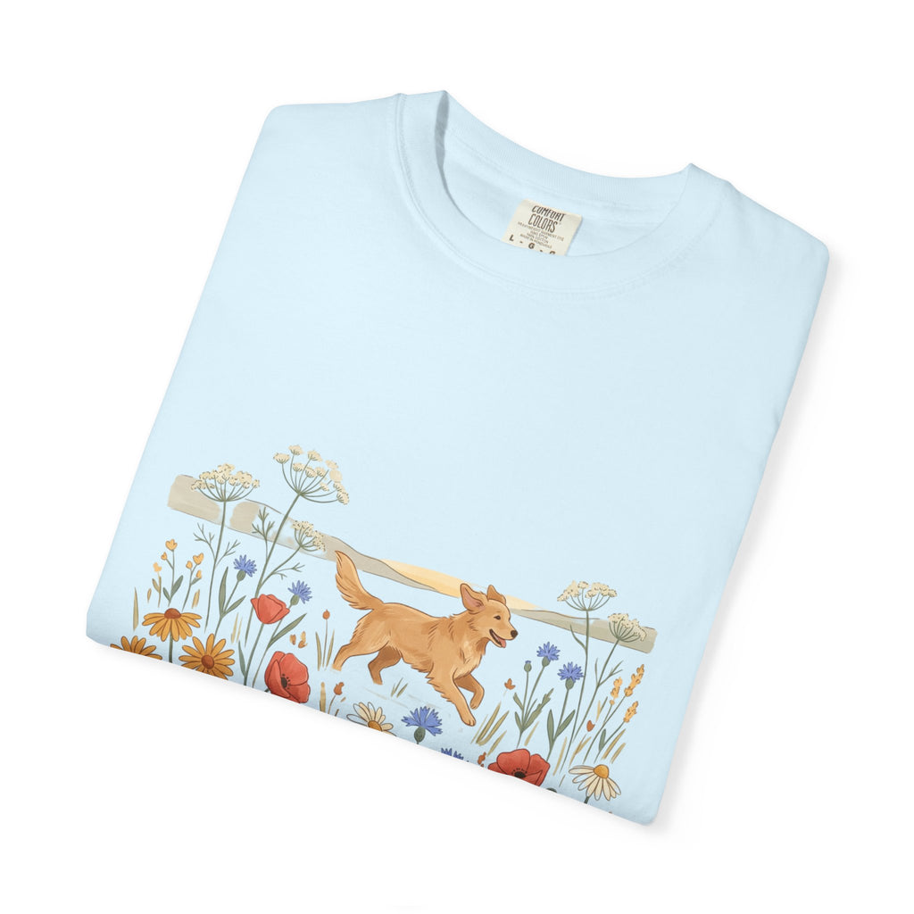 Golden Retriever in Wildflower Meadow T-Shirt