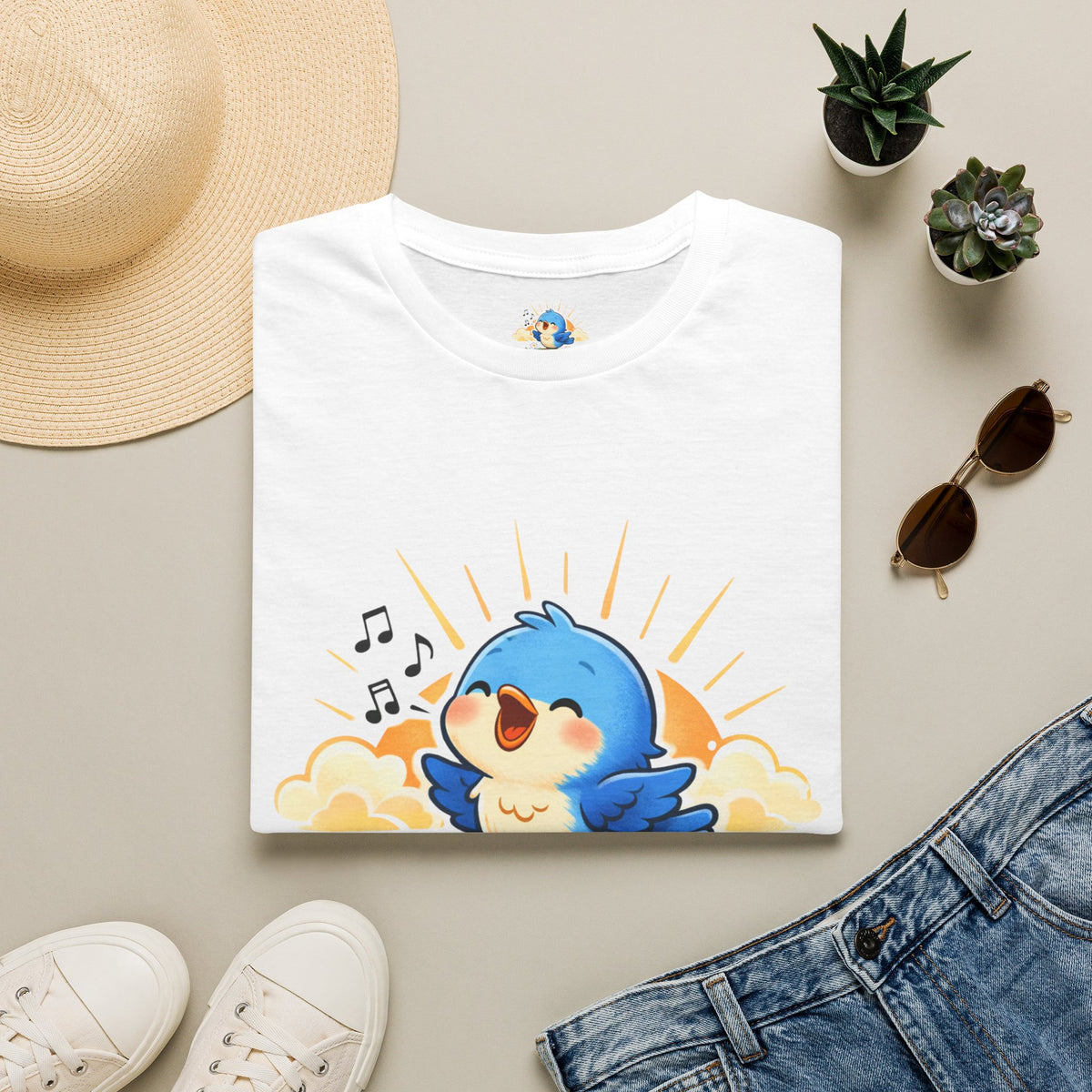 “Keep a Song in Your Heart” Singing Bluebird Tee