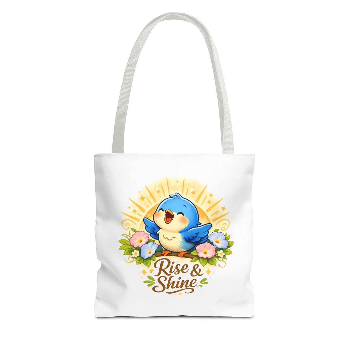 Rise & Shine Premium Bluebird Tote – Inspirational High‑Quality Carryall