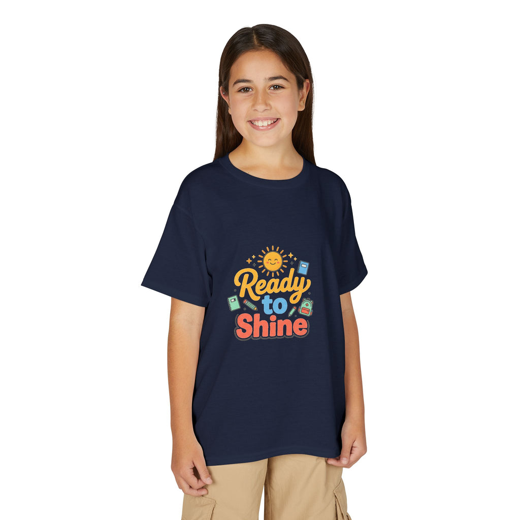 Youth T-Shirt — "Ready to Shine" Sunny Back-to-School Tee