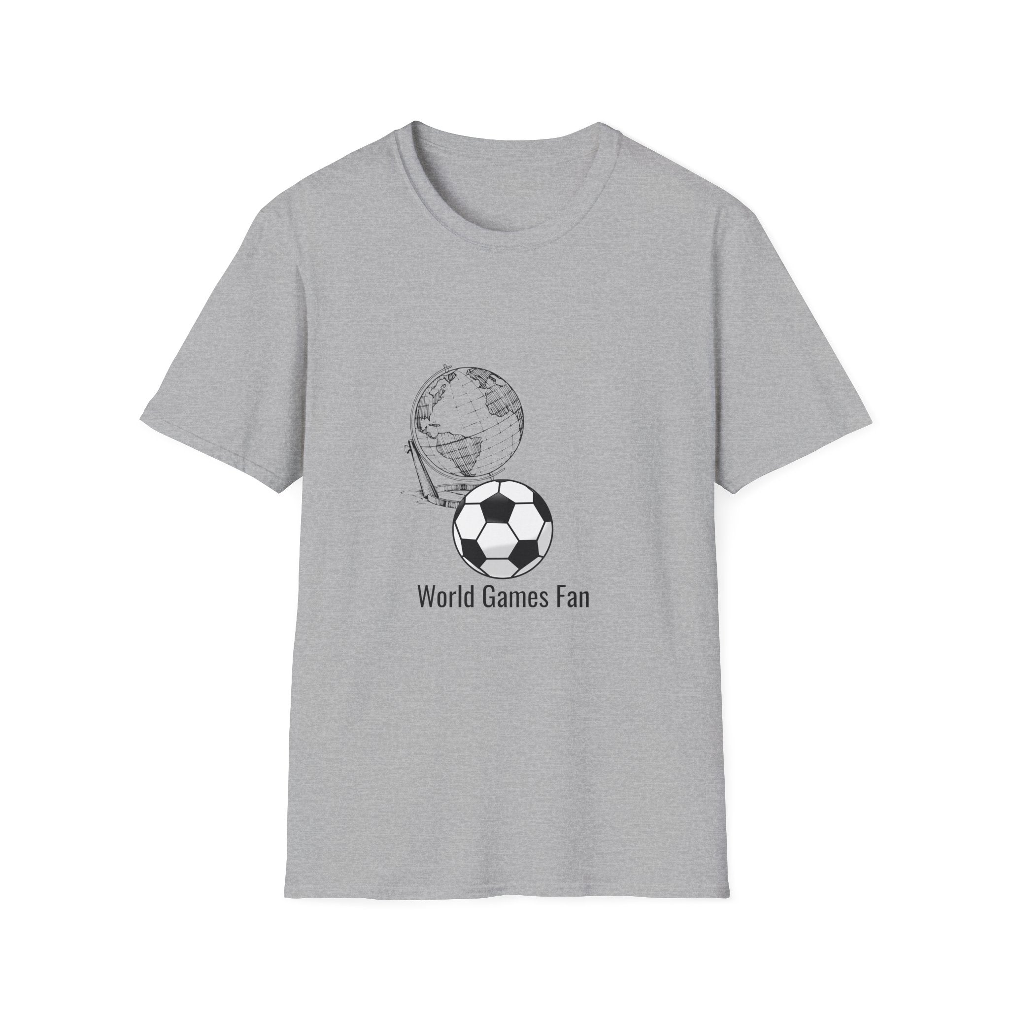 Soccer World Fan T-Shirt – 'World Games Fan' Graphic Tee