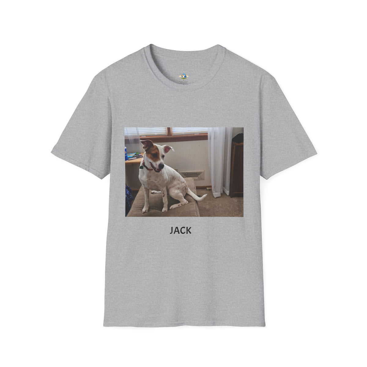 Custom Pet Photo T‑Shirt — Upload Your Dog or Cat’s Image & Add Their Name