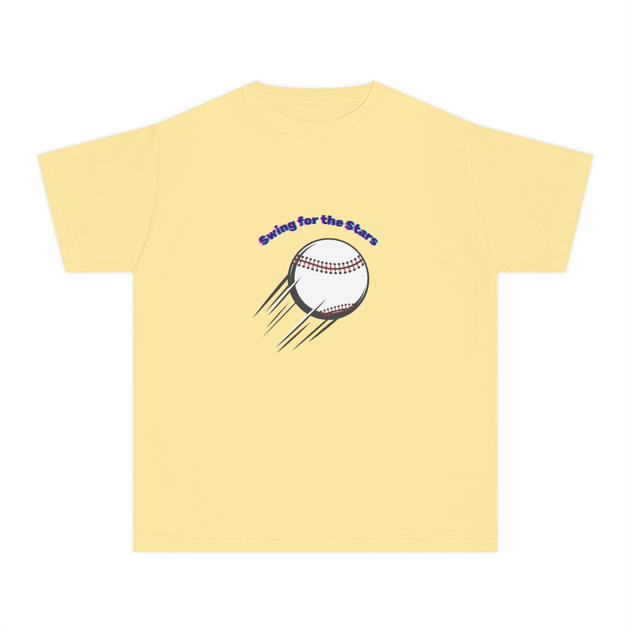 Swing for the Starts Youth Midweight Tee Lighter Colors