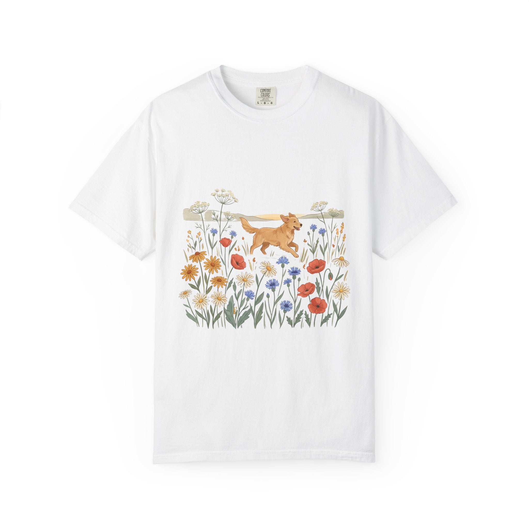 Golden Retriever in Wildflower Meadow T-Shirt