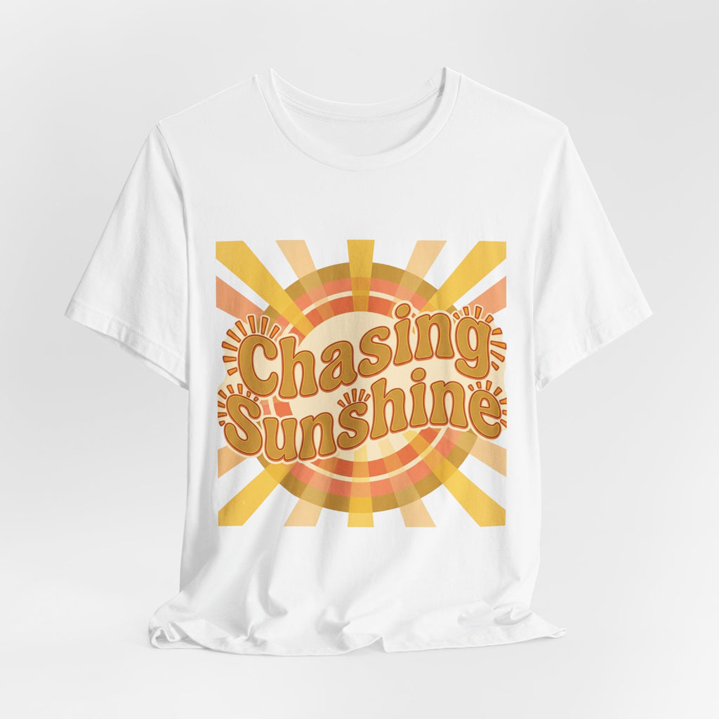 Chasing Sunshine Tee — Retro Sunburst Graphic Shirt