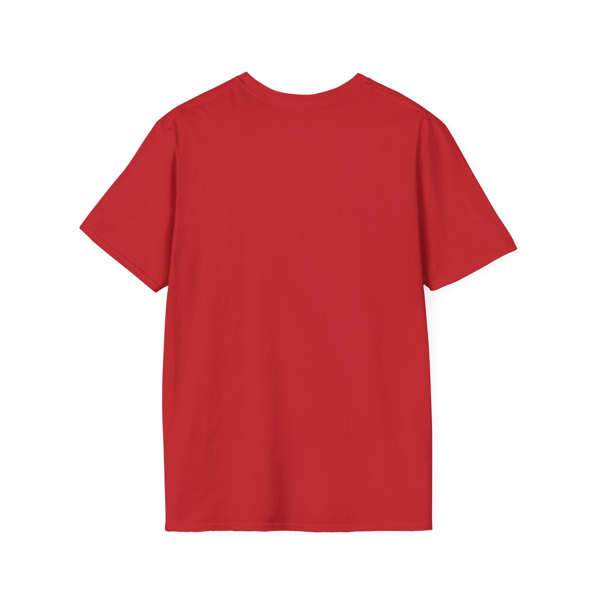 Baseball Stitch Tee — Minimal Red Stitch Design T-Shirt