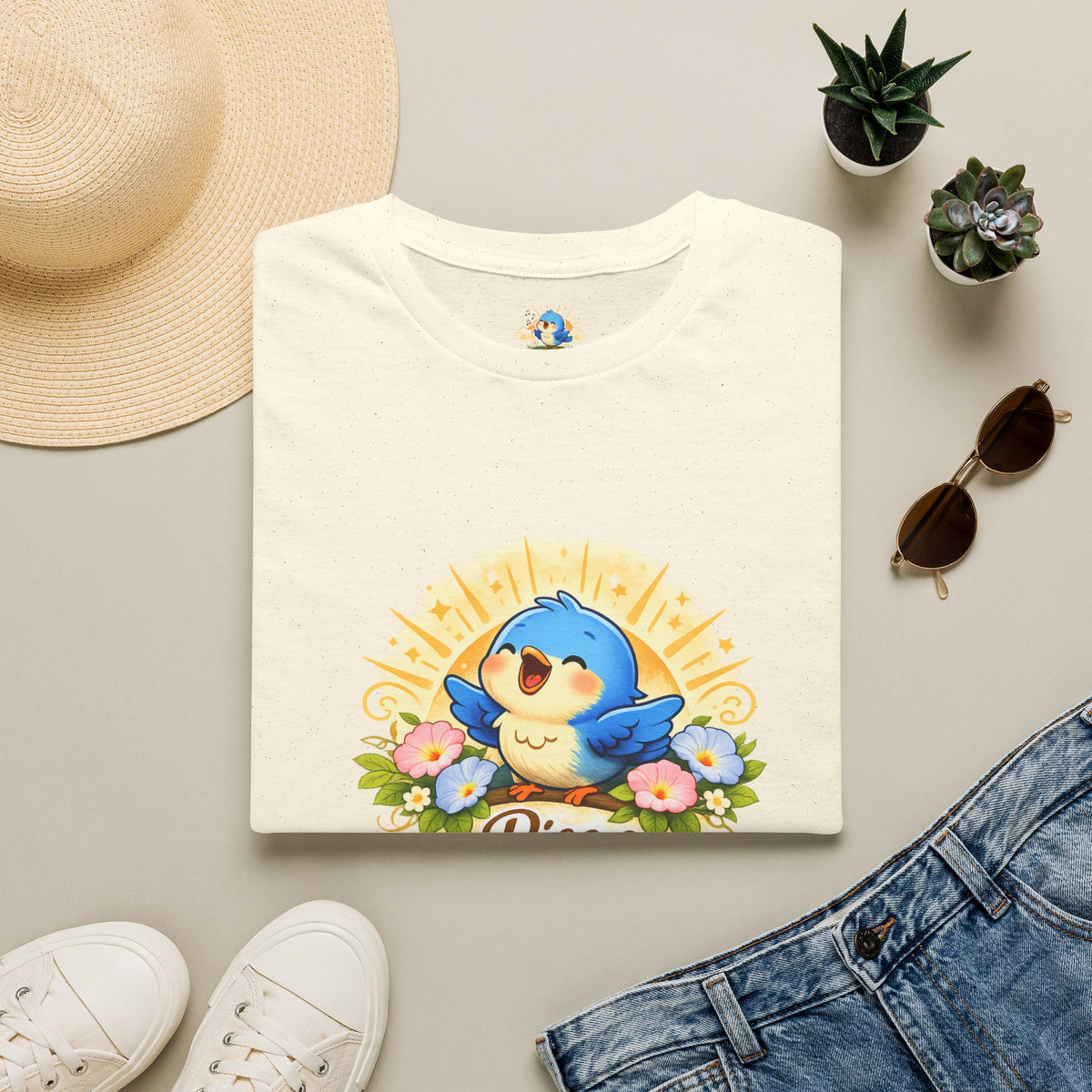 Personalized “Rise & Shine” Singing Bluebird Tee