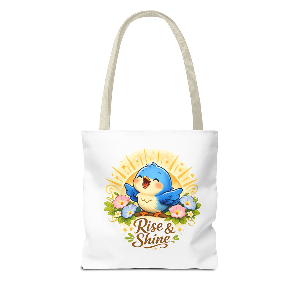 Rise & Shine Premium Bluebird Tote – Inspirational High‑Quality Carryall