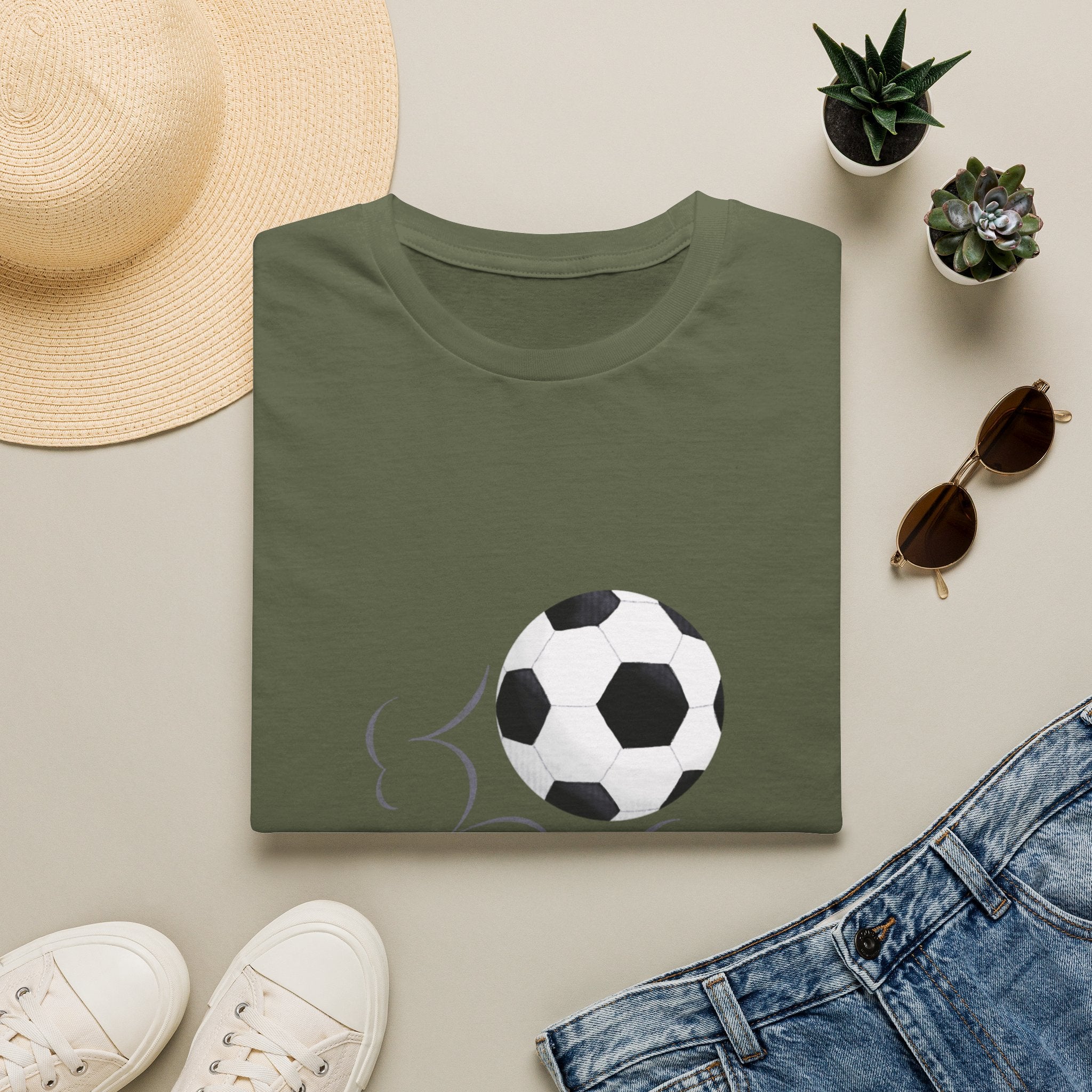 Soccer Kick T-Shirt — Minimal Football Graphic Tee