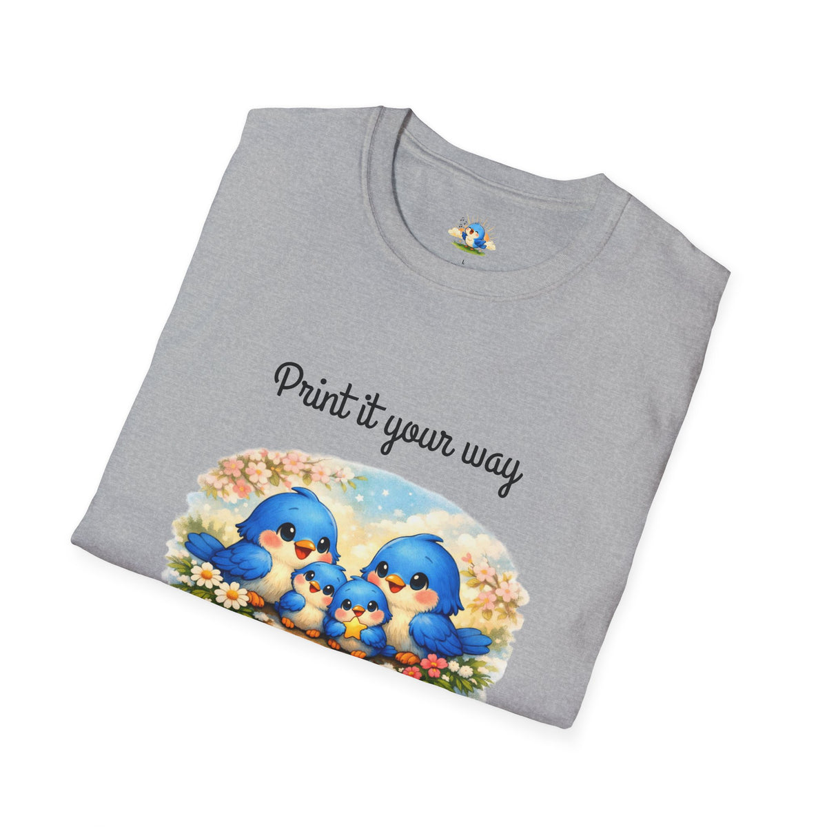 Personalized “Family Means Everything” Bluebird Family Tee