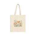 Canvas Tote Bag — Golden Retriever in Wildflower Field Tote
