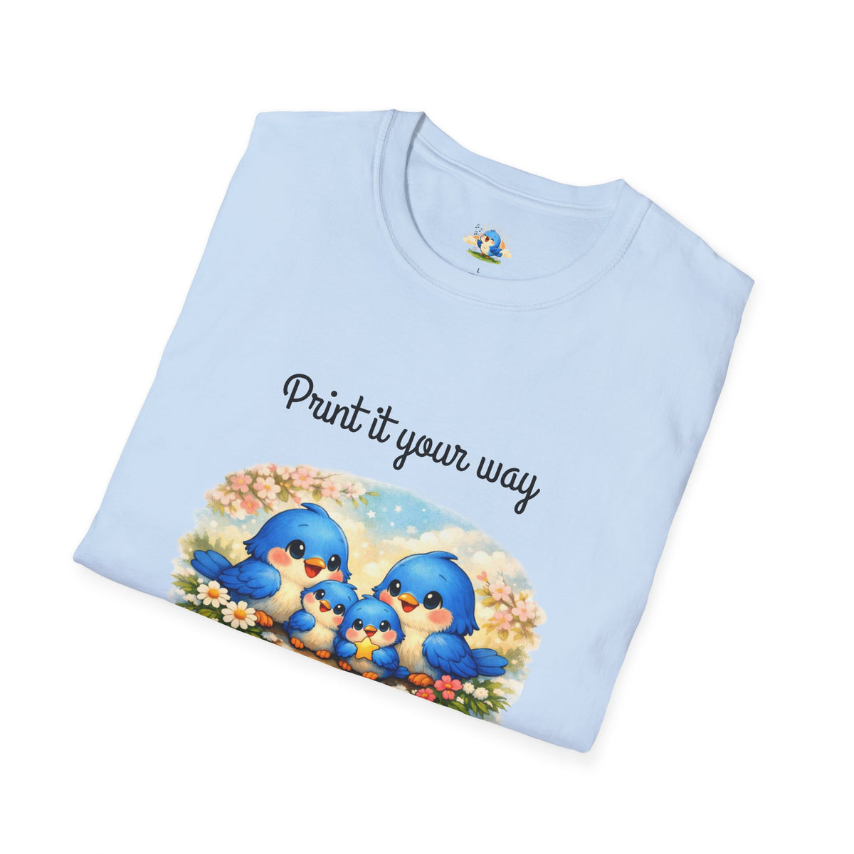 Personalized “Family Means Everything” Bluebird Family Tee