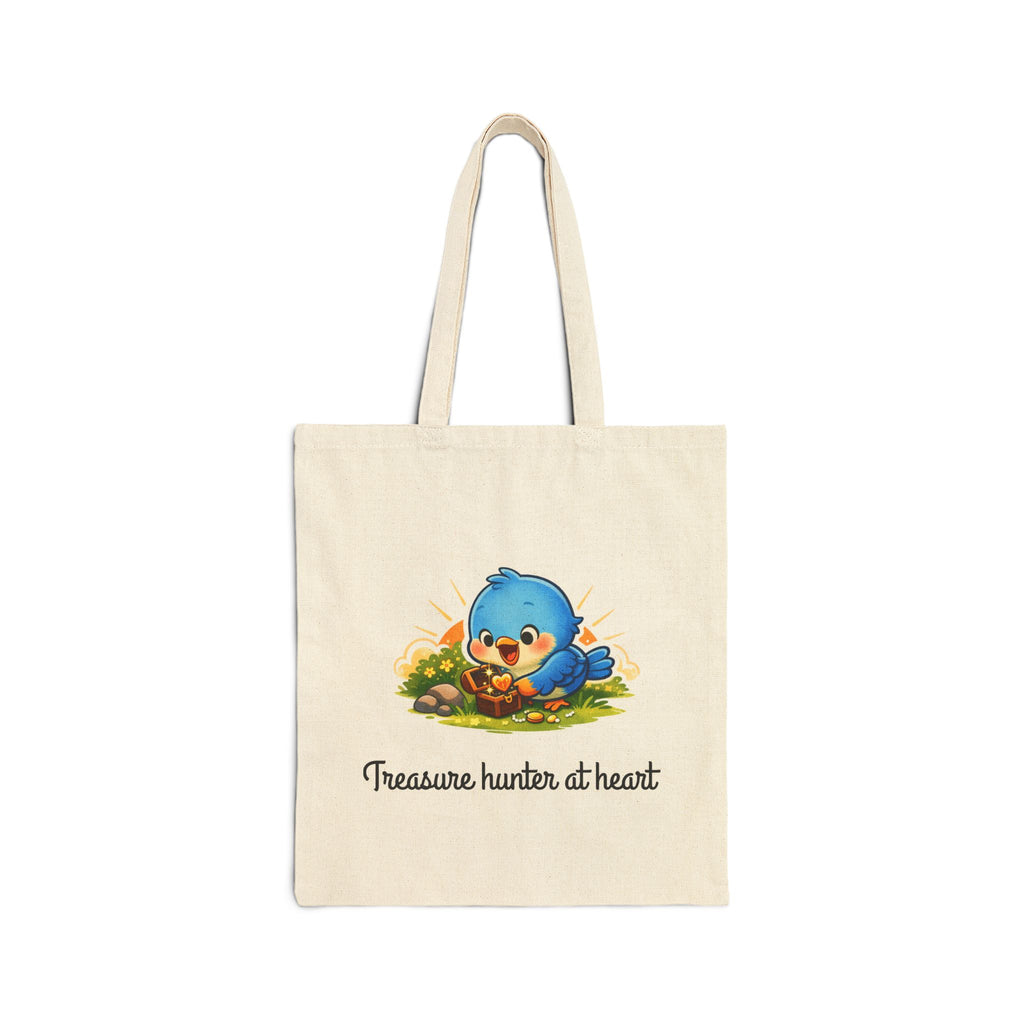 Treasure Hunter Bluebird Tote Bag – Whimsical Nature Lover Bag for Collectors & Dreamers