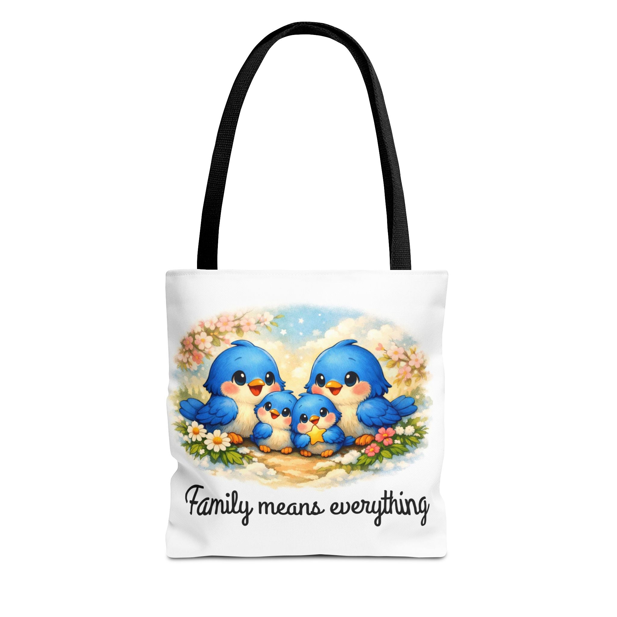 Family Means Everything Bluebirds – Premium Tote Bag
