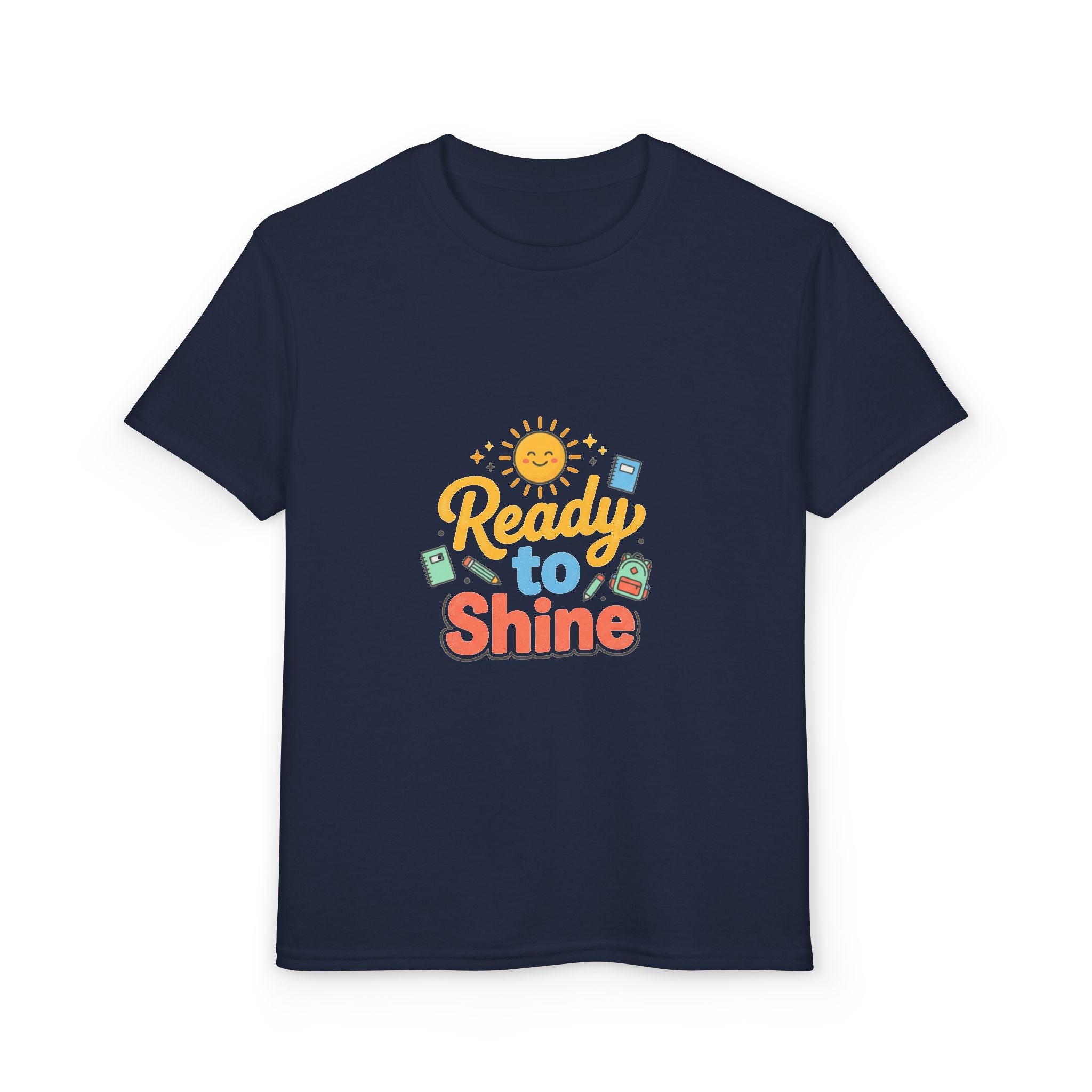 Youth T-Shirt — "Ready to Shine" Sunny Back-to-School Tee