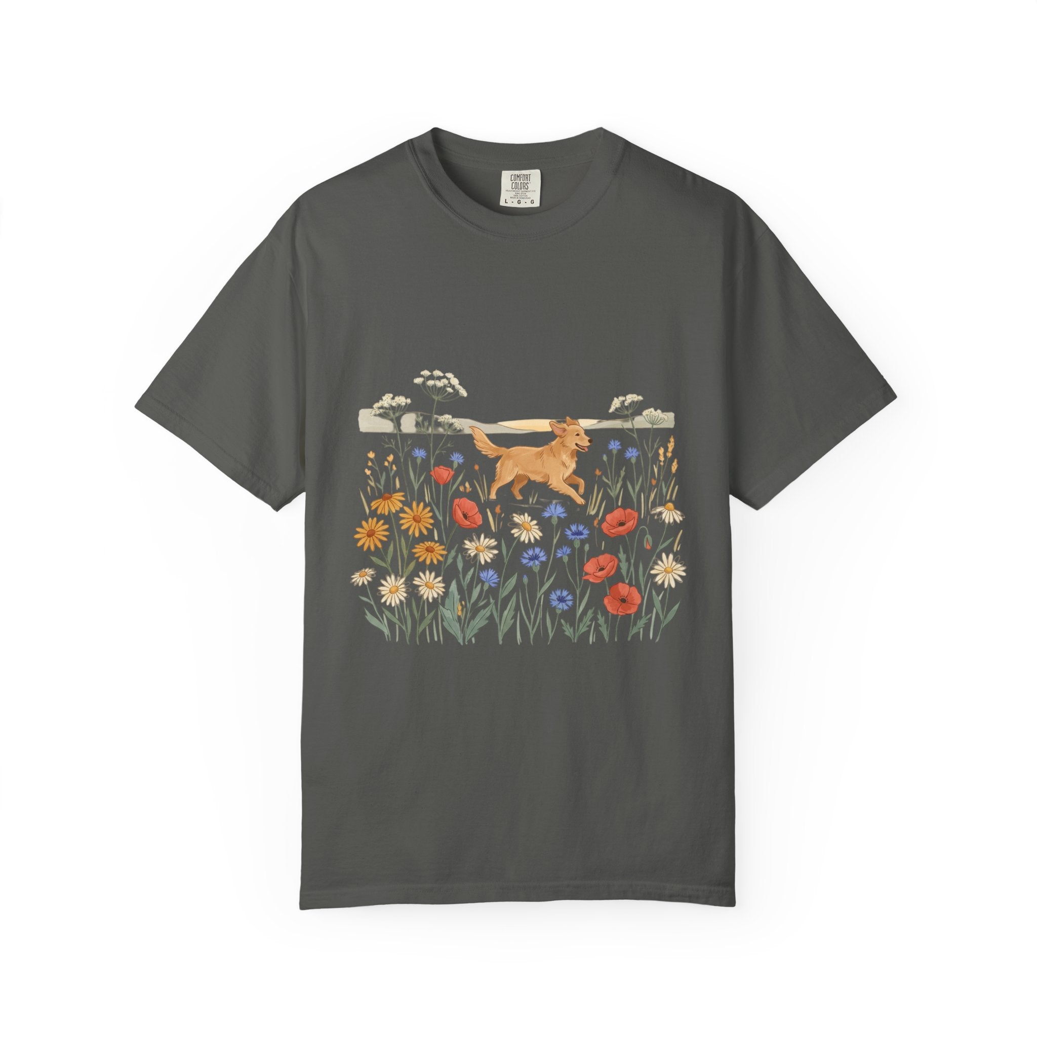Golden Retriever in Wildflower Meadow T-Shirt