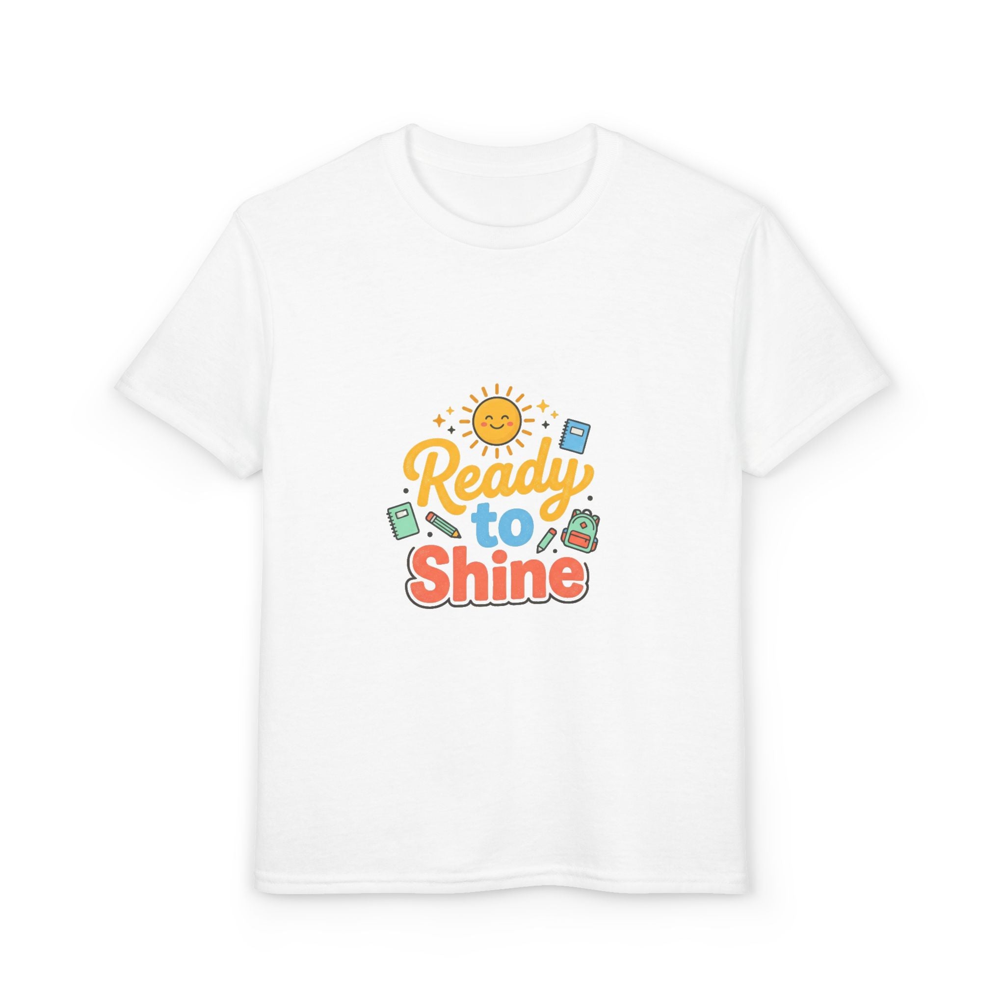 Youth T-Shirt — "Ready to Shine" Sunny Back-to-School Tee